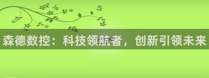 天辰娱乐39596:森德数控:科技领航者,创新引领未来