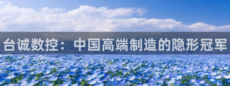 天辰娱乐官网平台入口:台诚数控:中国高端制造的隐形冠军