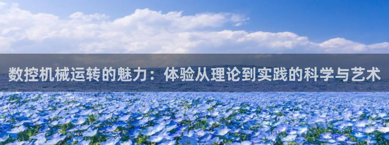 天辰 娱乐注册:数控机械运转的魅力:体验从理论到实践的科学与艺术