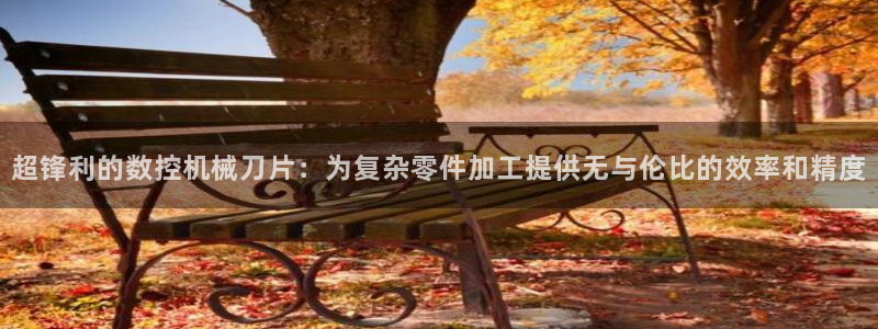 深圳天辰娱乐:超锋利的数控机械刀片:为复杂零件加工提供无与伦比的效率和精度